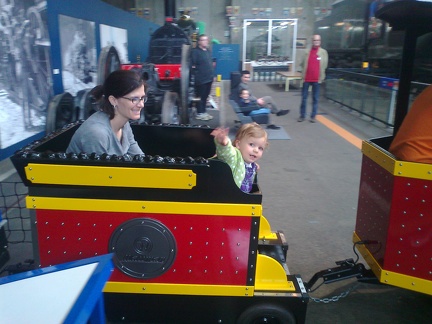 Erynn and Greta on the kiddy train2